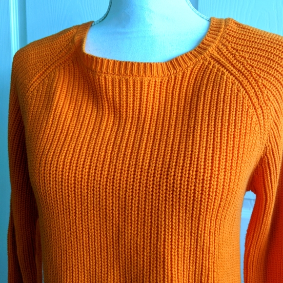 Forever 21 Orange Open Back Tie Sweater - Picture 4 of 4
